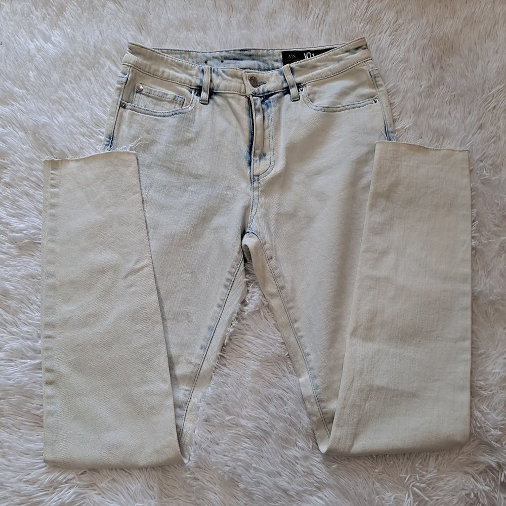A/X Armani Exchange Size 29 J01 Super Skinny Jeans Light Wash Distressed NWOT